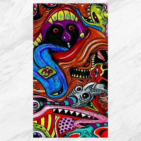 Psychedelic Trippy Hippie  Weird Art Canvas 40  x 72  from ArtsNow.com 39.28 x69.23  Canvas - 1