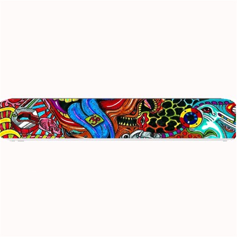 Psychedelic Trippy Hippie  Weird Art Small Bar Mat from ArtsNow.com 24 x4  Bar Mat