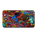 Psychedelic Trippy Hippie  Weird Art Medium Bar Mat