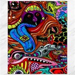 Psychedelic Trippy Hippie  Weird Art Canvas 11  x 14 