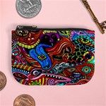 Psychedelic Trippy Hippie  Weird Art Mini Coin Purse