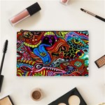 Psychedelic Trippy Hippie  Weird Art Cosmetic Bag (Medium)