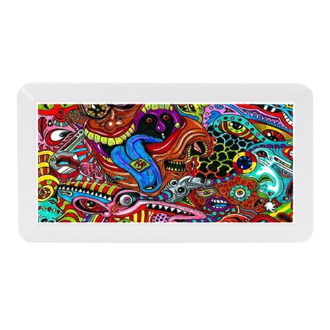 Psychedelic Trippy Hippie  Weird Art Memory Card Reader (Mini) from ArtsNow.com Front