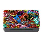 Psychedelic Trippy Hippie  Weird Art Memory Card Reader with CF