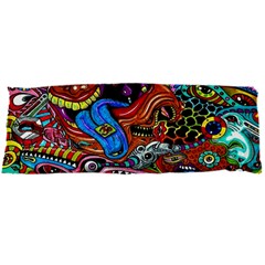 Psychedelic Trippy Hippie  Weird Art Body Pillow Case Dakimakura (Two Sides) from ArtsNow.com Front