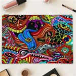 Psychedelic Trippy Hippie  Weird Art Cosmetic Bag (XXL)