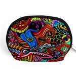 Psychedelic Trippy Hippie  Weird Art Accessory Pouch (Medium)