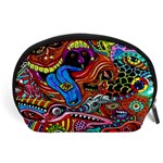 Psychedelic Trippy Hippie  Weird Art Accessory Pouch (Large)