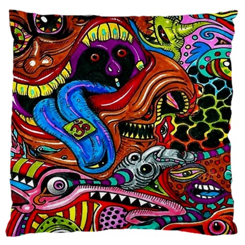 Psychedelic Trippy Hippie  Weird Art Standard Premium Plush Fleece Cushion Case (Two Sides) from ArtsNow.com Front