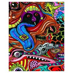 Psychedelic Trippy Hippie  Weird Art Drawstring Pouch (XL) from ArtsNow.com Front