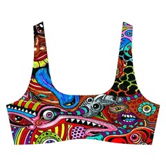 Psychedelic Trippy Hippie  Weird Art Cross Back Hipster Bikini Set from ArtsNow.com Front