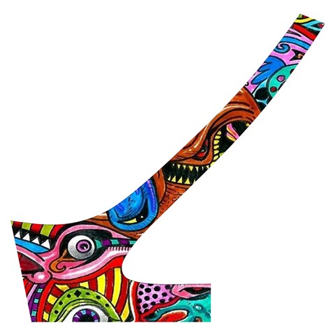 Psychedelic Trippy Hippie  Weird Art Cross Back Hipster Bikini Set from ArtsNow.com Back Left