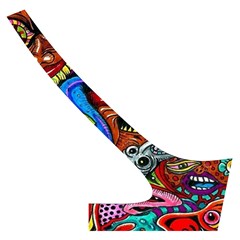 Psychedelic Trippy Hippie  Weird Art Cross Back Hipster Bikini Set from ArtsNow.com Back Right