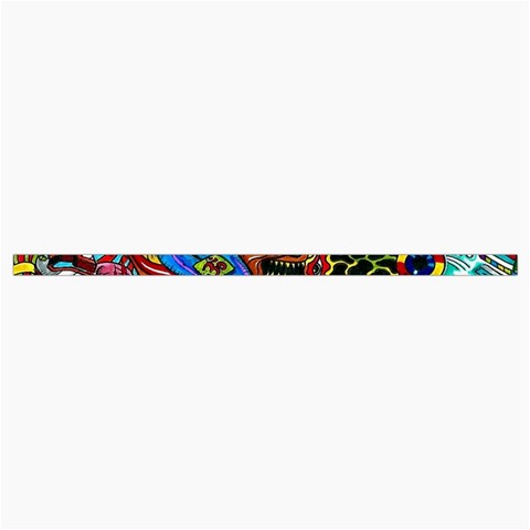 Psychedelic Trippy Hippie  Weird Art Roll Up Canvas Pencil Holder (M) from ArtsNow.com Strap