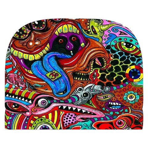 Psychedelic Trippy Hippie  Weird Art Make Up Case (Small) from ArtsNow.com Back