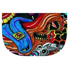 Psychedelic Trippy Hippie  Weird Art Make Up Case (Small) from ArtsNow.com Side Right
