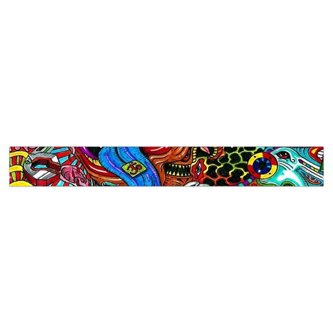 Psychedelic Trippy Hippie  Weird Art Make Up Case (Small) from ArtsNow.com Zipper Tape Back