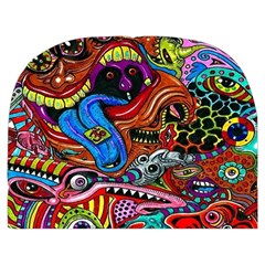 Psychedelic Trippy Hippie  Weird Art Make Up Case (Medium) from ArtsNow.com Front