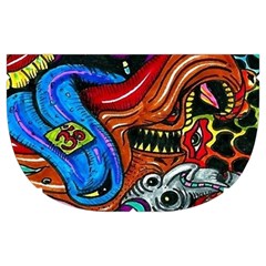 Psychedelic Trippy Hippie  Weird Art Make Up Case (Medium) from ArtsNow.com Side Right