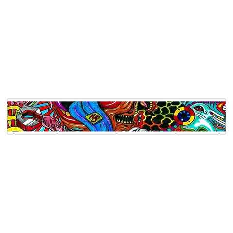 Psychedelic Trippy Hippie  Weird Art Make Up Case (Medium) from ArtsNow.com Zipper Front