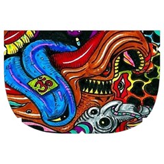 Psychedelic Trippy Hippie  Weird Art Make Up Case (Large) from ArtsNow.com Side Right