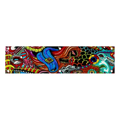 Psychedelic Trippy Hippie  Weird Art Banner and Sign 4  x 1  from ArtsNow.com Front