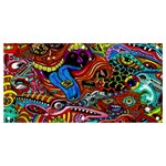 Psychedelic Trippy Hippie  Weird Art Banner and Sign 4  x 2 