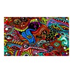 Psychedelic Trippy Hippie  Weird Art Banner and Sign 5  x 3 