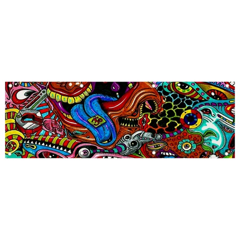 Psychedelic Trippy Hippie  Weird Art Banner and Sign 9  x 3  from ArtsNow.com Front