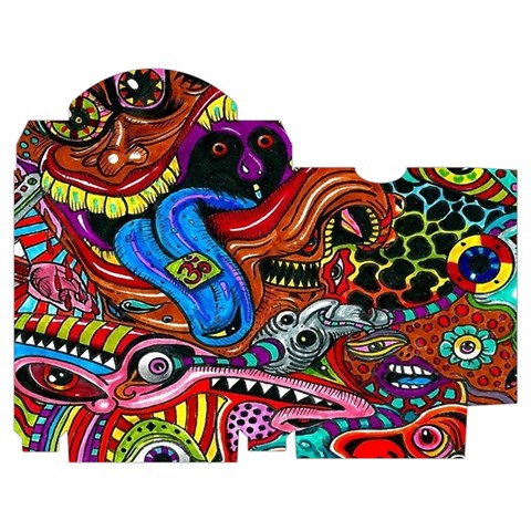 Psychedelic Trippy Hippie  Weird Art Playing Cards Single Design (Rectangle) with Custom Box from ArtsNow.com Poker Box