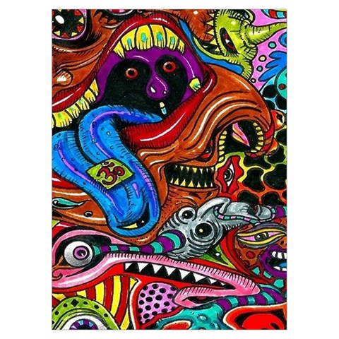 Psychedelic Trippy Hippie  Weird Art Playing Cards Single Design (Rectangle) with Custom Box from ArtsNow.com Card