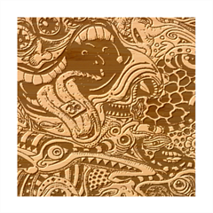Psychedelic Trippy Hippie  Weird Art Bamboo Coaster Set from ArtsNow.com Coaster 1