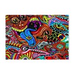 Psychedelic Trippy Hippie  Weird Art Crystal Sticker (A4)