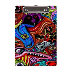 Psychedelic Trippy Hippie  Weird Art A5 Acrylic Clipboard from ArtsNow.com Front
