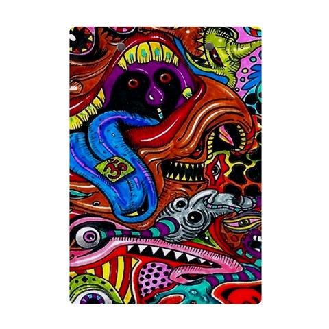 Psychedelic Trippy Hippie  Weird Art A5 Acrylic Clipboard from ArtsNow.com Back