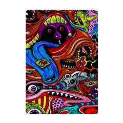 Psychedelic Trippy Hippie  Weird Art A5 Acrylic Clipboard from ArtsNow.com Back