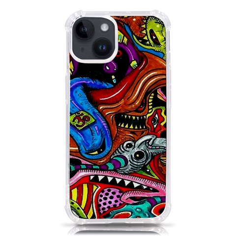 Psychedelic Trippy Hippie  Weird Art iPhone 14 TPU UV Print Case from ArtsNow.com Front