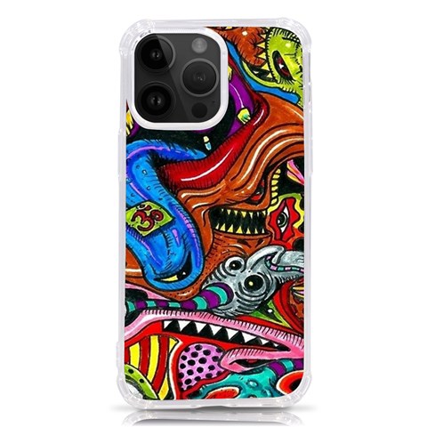 Psychedelic Trippy Hippie  Weird Art iPhone 14 Pro Max TPU UV Print Case from ArtsNow.com Front