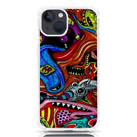 Psychedelic Trippy Hippie  Weird Art iPhone 13 TPU UV Print Case from ArtsNow.com Front