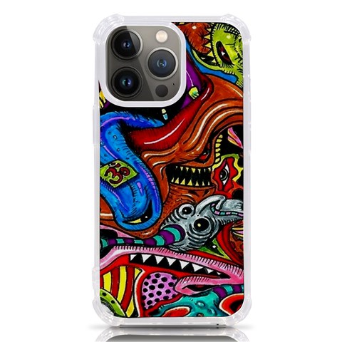 Psychedelic Trippy Hippie  Weird Art iPhone 13 Pro TPU UV Print Case from ArtsNow.com Front
