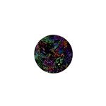 Trippy Dark Psychedelic 1  Mini Buttons