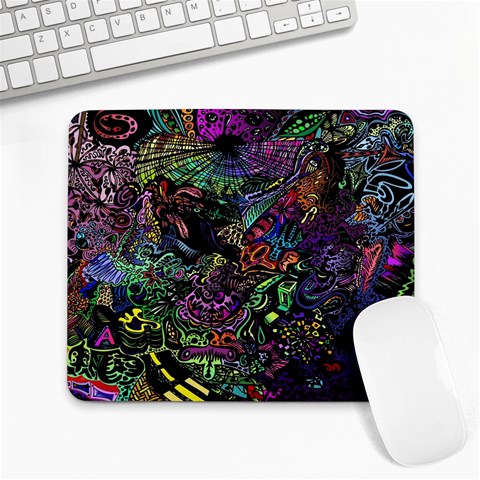 Trippy Dark Psychedelic Large Mousepad from ArtsNow.com Front