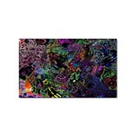 Trippy Dark Psychedelic Sticker (Rectangular)
