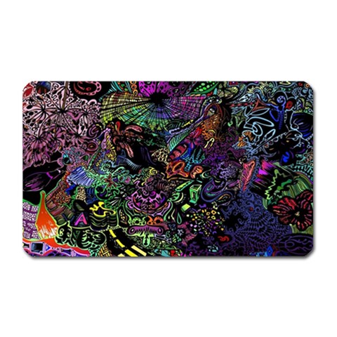 Trippy Dark Psychedelic Magnet (Rectangular) from ArtsNow.com Front