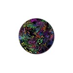 Trippy Dark Psychedelic Golf Ball Marker