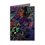 Trippy Dark Psychedelic Mini Greeting Card
