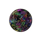 Trippy Dark Psychedelic Hat Clip Ball Marker (4 pack)
