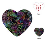 Trippy Dark Psychedelic Playing Cards Single Design (Heart)