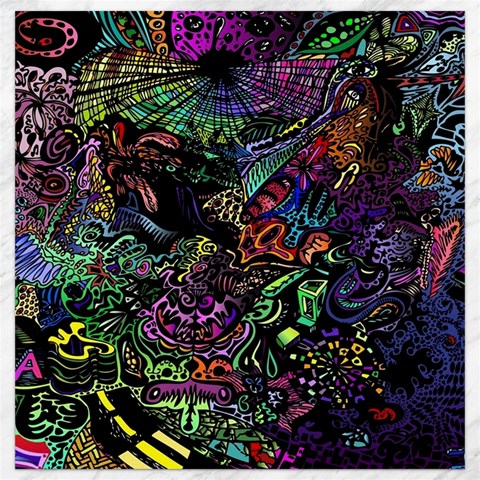 Trippy Dark Psychedelic Canvas 12  x 12  from ArtsNow.com 11.4 x11.56  Canvas - 1