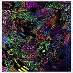 Trippy Dark Psychedelic Canvas 12  x 12 